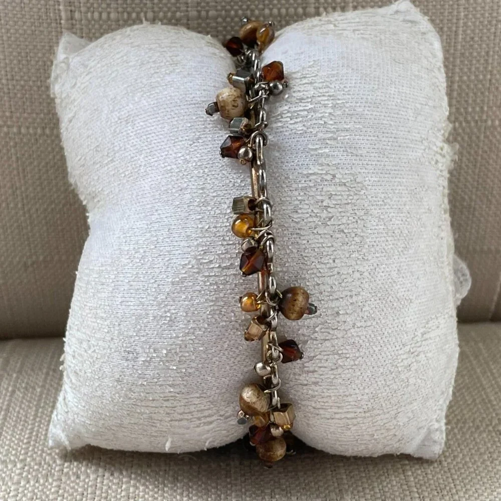 Women Bracelet Silver Tone Beads Fashion Jewelry Wrist Band Unbranded - Picture 4 of 10